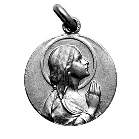 Médaille argent vieilli Aiguilles d'Oiseau 22 mm