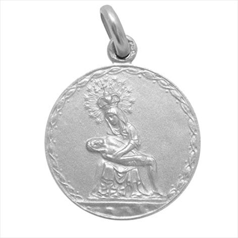 Medalla plata Virgen de la Piedad 20 mm