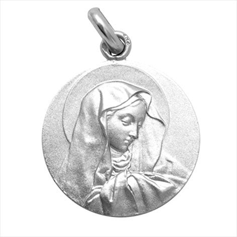 Medalla plata Virgen de los Dolores 20 mm