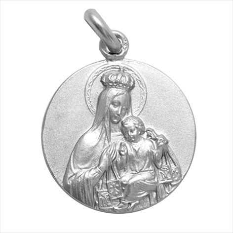 Medalla plata Virgen del Carmen 16 mm